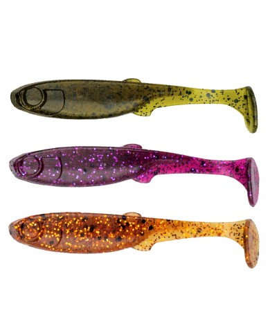 Perch Professor Fluky Shad 2”/5cm MIX - 7szt