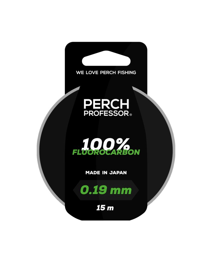 Perch Professor 100% Fluorocarbon 0,19mm, 5 lb/2,3 kg - 15m