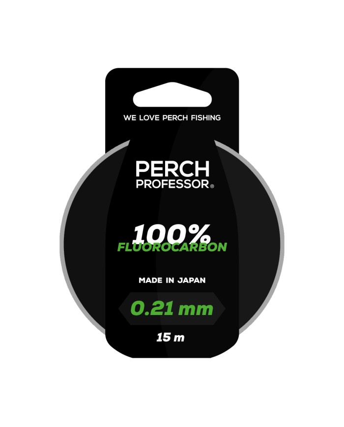 Perch Professor 100% Fluorocarbon 0,21mm, 6,4 lb/2,9 kg - 15m