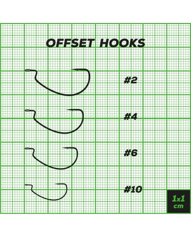Perch Professor Offset Hooks hak offsetowy rozmiar 4 - 6szt