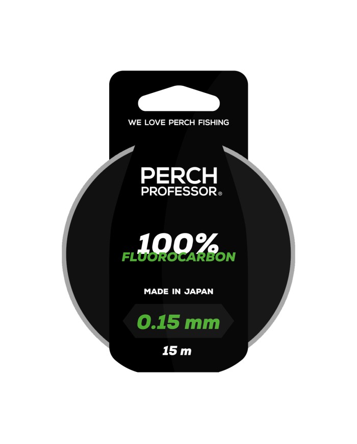 Perch Professor 100% Fluorocarbon 0,15mm, 3,3 lb/1,5 kg - 15m