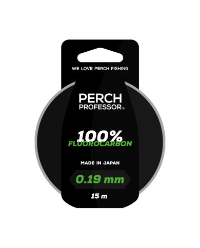 Perch Professor 100% Fluorocarbon 0,19mm, 5 lb/2,3 kg - 15m