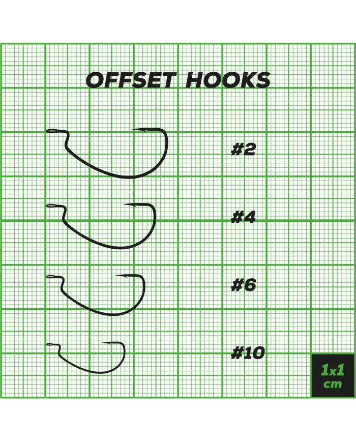 Perch Professor Offset Hooks hak offsetowy rozmiar 10 - 6szt