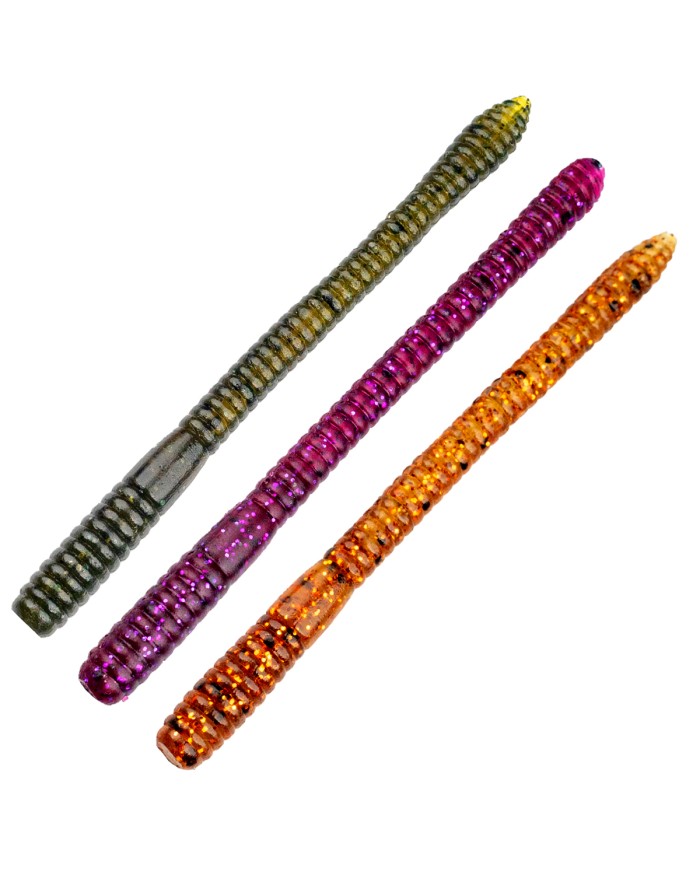 Perch Professor Flying Worm 3,5”/9cm MIX - 5szt