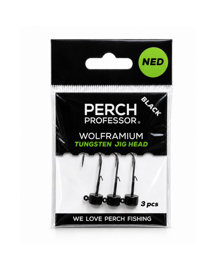 Perch Professor Wolframium NED główka jigowa wolframowa typu NED Rig 3,5g, hak 4 - 3szt